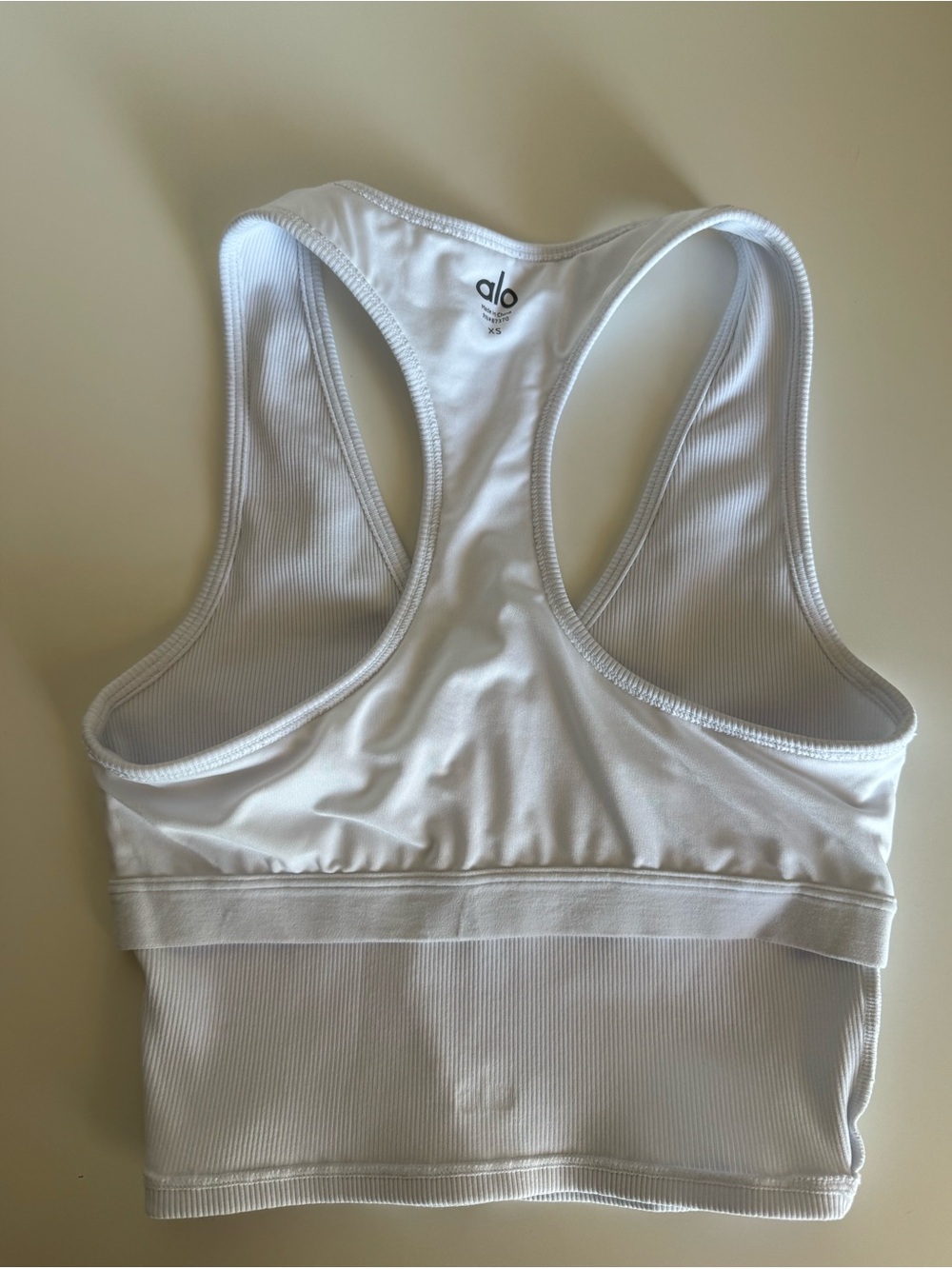 ALO Yoga Goddess Ribbed Cropped Racerback Tank - Picture 8 of 8
